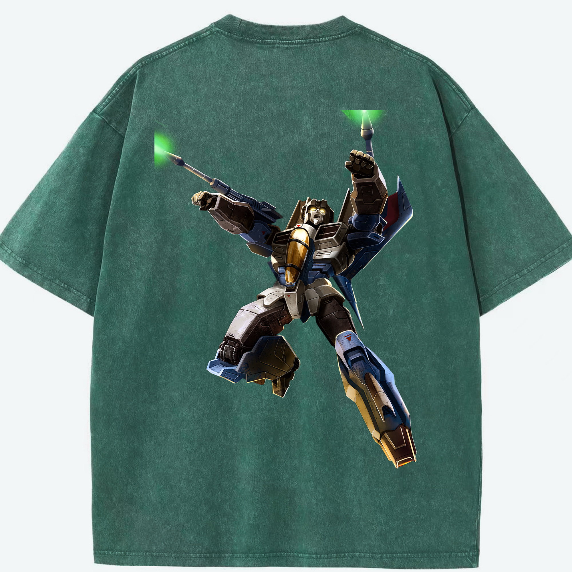 （画像用）  綿100% ヴィンテージ風 半袖Tシャツ（背面プリント）